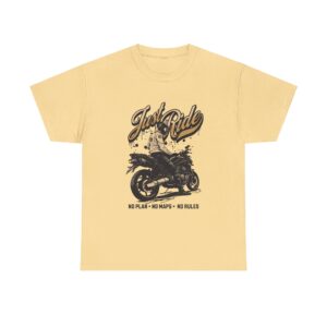 Just Ride Unisex Heavy Cotton T-Shirt - Image 13