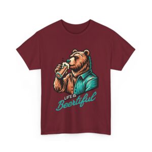 Life is Beertiful Unisex Heavy Cotton T-Shirt - Image 27