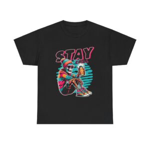 Stay Chill Skeleton Unisex Heavy Cotton T-shirt - Image 1