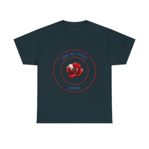 Lest We Forget Canada Unisex Heavy Cotton T-Shirt - Image 9