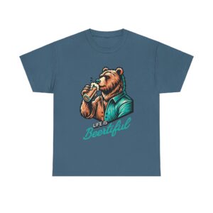 Life is Beertiful Unisex Heavy Cotton T-Shirt - Image 17