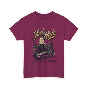 Just Ride Unisex Heavy Cotton T-Shirt - Image 39