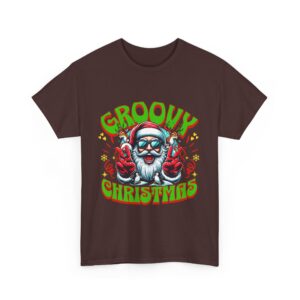 Groovy Christmas Unisex Heavy Cotton T-Shirt - Image 15