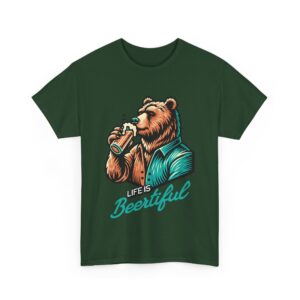 Life is Beertiful Unisex Heavy Cotton T-Shirt - Image 11