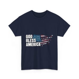 God Bless America Patriot Unisex Heavy Cotton T-Shirt - Image 15