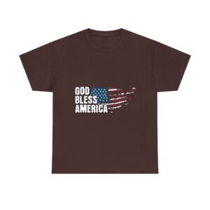 God Bless America Patriot Unisex Heavy Cotton T-Shirt - Image 9