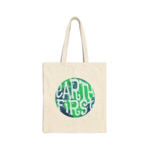 Earth First Cotton Canvas Tote Bag - Image 5