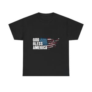 God Bless America Patriot Unisex Heavy Cotton T-Shirt - Image 17