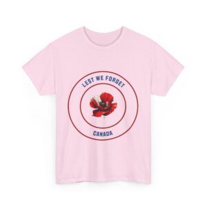 Lest We Forget Canada Unisex Heavy Cotton T-Shirt - Image 19