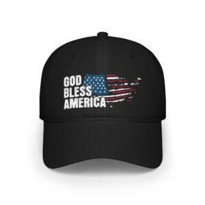 God Bless America Low Profile Baseball Cap
