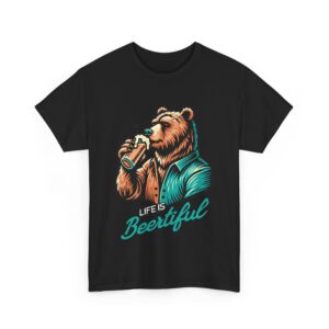 Life is Beertiful Unisex Heavy Cotton T-Shirt - Image 7