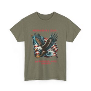 Memorial Day Remember and Honor Unisex Heavy Cotton T-Shirt - Image 39