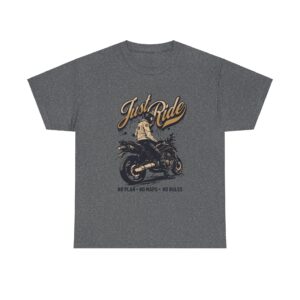 Just Ride Unisex Heavy Cotton T-Shirt - Image 25