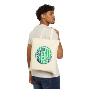Earth First Cotton Canvas Tote Bag - Image 7