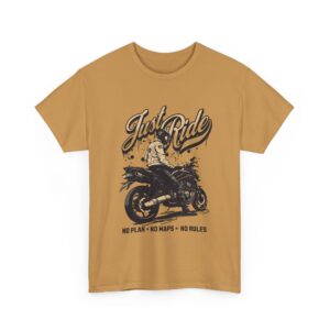 Just Ride Unisex Heavy Cotton T-Shirt - Image 23