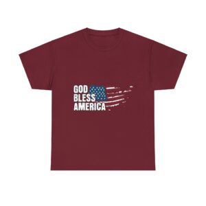 God Bless America Patriot Unisex Heavy Cotton T-Shirt - Image 25