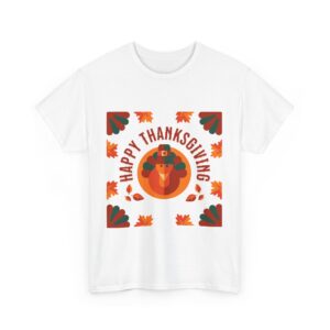 Happy Thanksgiving Unisex Heavy Cotton T-Shirt - Image 7