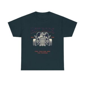Hot Rod Loud and Fast Unisex Heavy Cotton T-Shirt - Image 9