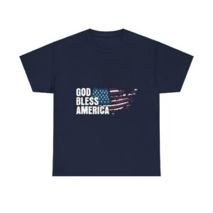 God Bless America Patriot Unisex Heavy Cotton T-Shirt - Image 13