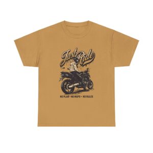 Just Ride Unisex Heavy Cotton T-Shirt - Image 21