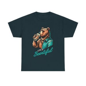 Life is Beertiful Unisex Heavy Cotton T-Shirt - Image 13