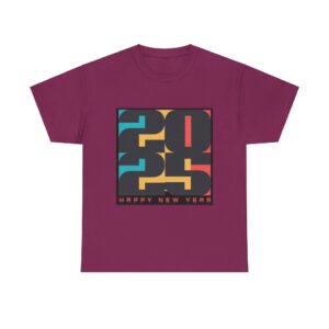 Happy New Year 2025 BFF Unisex Heavy Cotton T-Shirt - Image 33