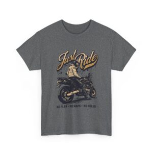 Just Ride Unisex Heavy Cotton T-Shirt - Image 27