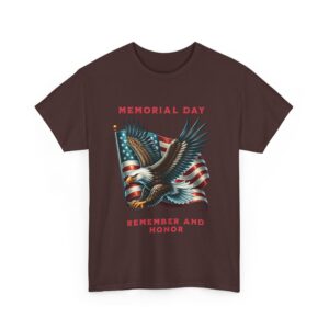 Memorial Day Remember and Honor Unisex Heavy Cotton T-Shirt - Image 19