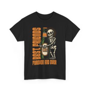 Skeleton and Beer Unisex Heavy Cotton T-Shirt - Image 23