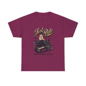 Just Ride Unisex Heavy Cotton T-Shirt - Image 37