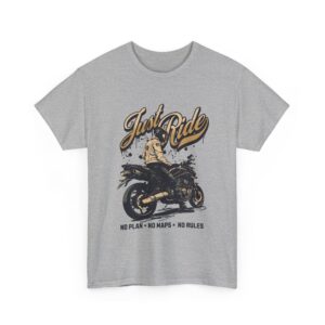 Just Ride Unisex Heavy Cotton T-Shirt - Image 19