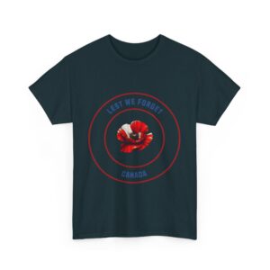 Lest We Forget Canada Unisex Heavy Cotton T-Shirt - Image 11