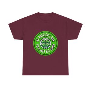 Wee Bit Irish Unisex Heavy Cotton T-Shirt - Image 29