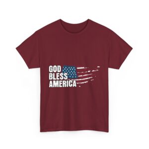 God Bless America Patriot Unisex Heavy Cotton T-Shirt - Image 27