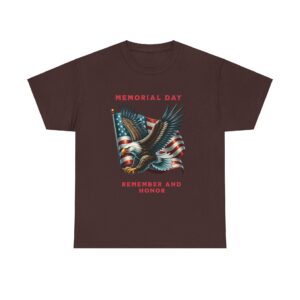 Memorial Day Remember and Honor Unisex Heavy Cotton T-Shirt - Image 17