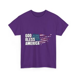 God Bless America Patriot Unisex Heavy Cotton T-Shirt - Image 23
