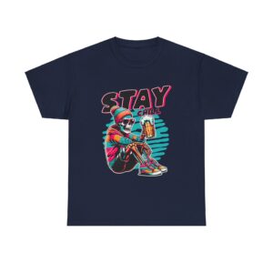 Stay Chill Skeleton Unisex Heavy Cotton T-shirt - Image 13