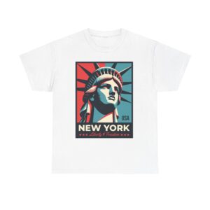 New York Unisex Heavy Cotton T-Shirt - Image 9