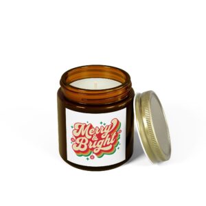 Merry & Bright Scented Candles, Coconut Apricot Wax (4oz, 9oz) - Image 42