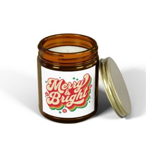 Merry & Bright Scented Candles, Coconut Apricot Wax (4oz, 9oz) - Image 138