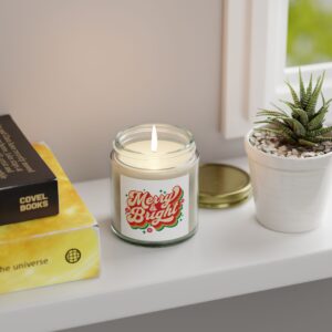 Merry & Bright Scented Candles, Coconut Apricot Wax (4oz, 9oz) - Image 35